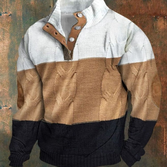 Half Zipper Sweater For Men Winter